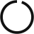 A spinning circle, indicating that the application is busy